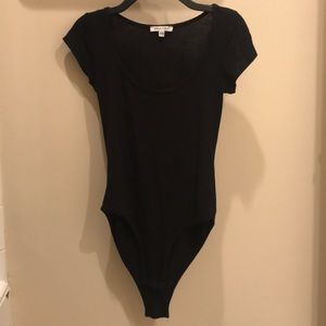 Black Short Sleeve Bodysuit